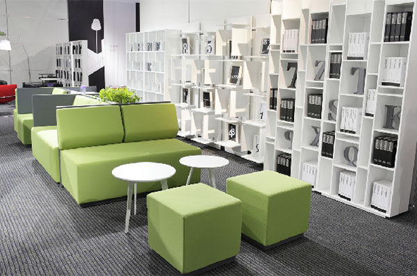 圖書館家具-休閒沙發閱覽座椅